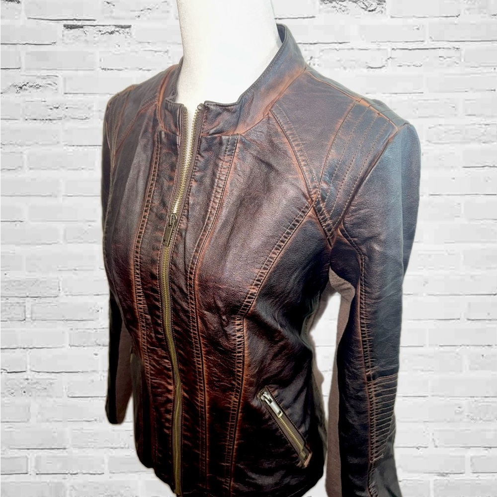 Women's Brown Leather Jacket